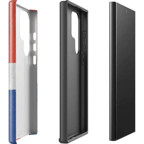 Dominican Republic Flag Distressed Galaxy S25 Ultra Impact Case